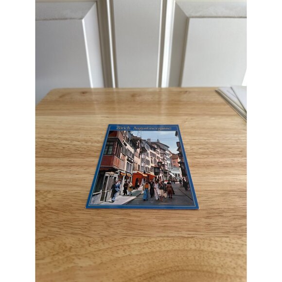 Vintage Zurich Postcard - Augustinergasse Street Scene Switzerland - Picture 2 of 4
